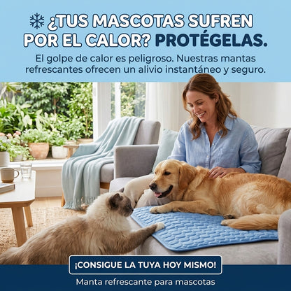 ICE SILK™  Colchoneta Refrescante. Protege a tus mascotas de las altas temperaturas
